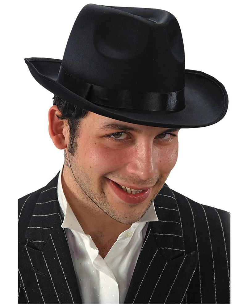 Schwarzer Al Capone Hut