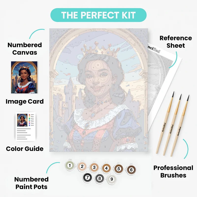 Royal Princess Portrait - Paint by Numbers Kit