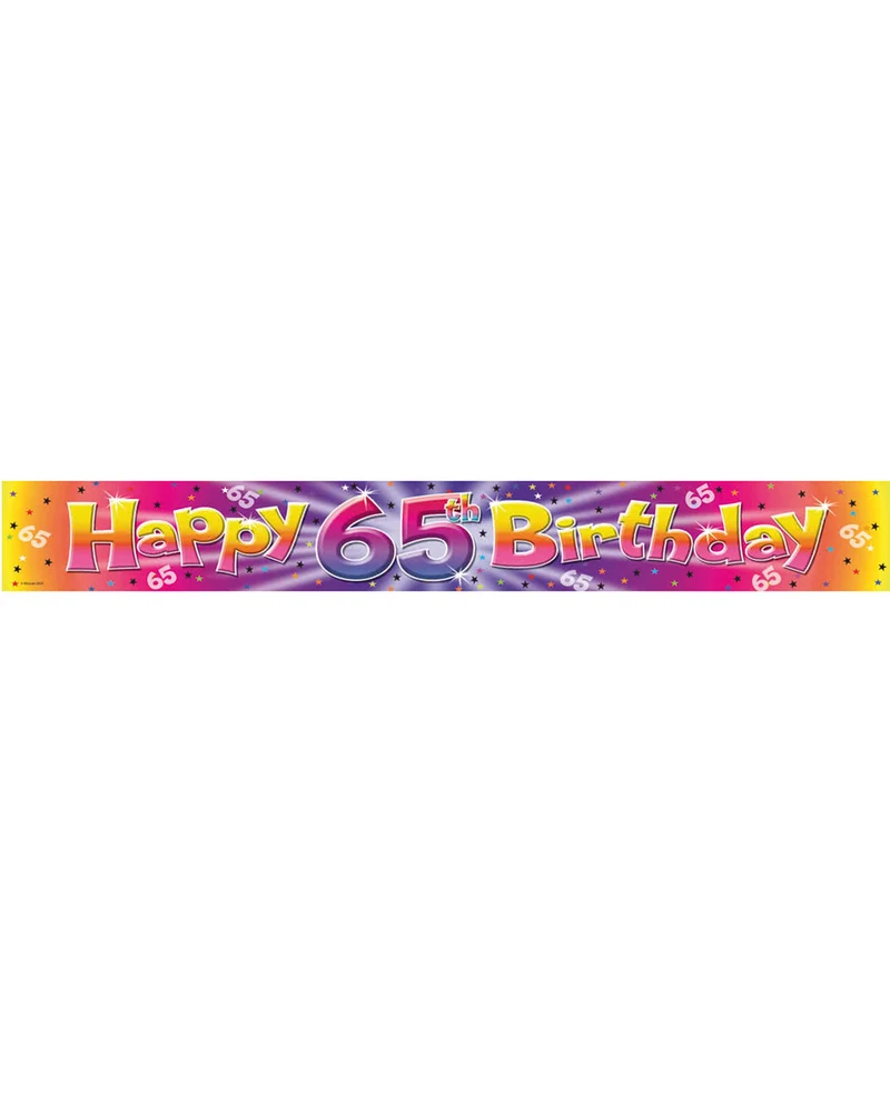 65. Geburtstag Folienbanner