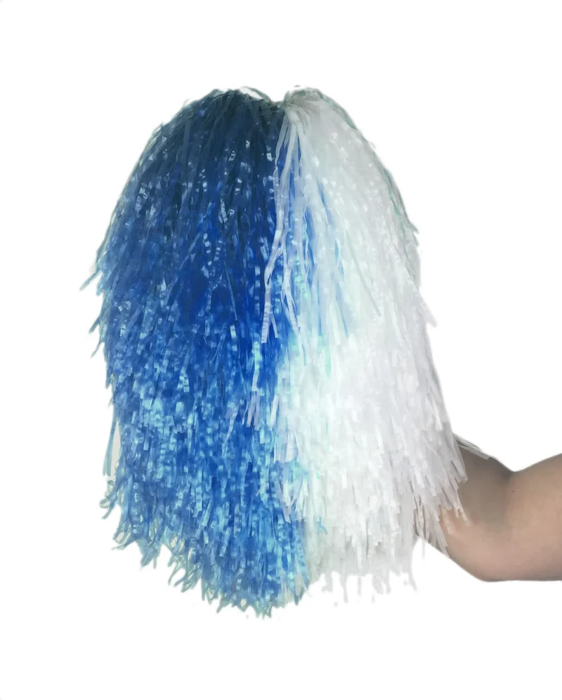 Blau-Weißer Cheerleader Pompon