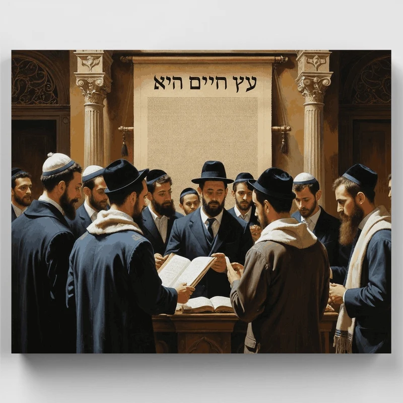 Jewish Torah Study - Paint by Numbers Kit