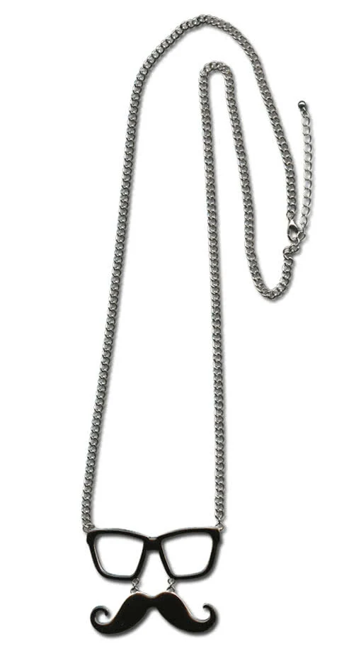 Kette mit Brille und Mustache