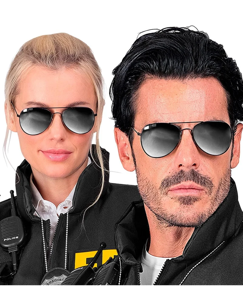 Verspiegelte Polizei und Piloten Brille