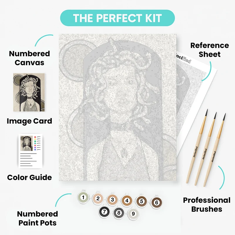 Medusa in the Doorway - Paint by Numbers Kit