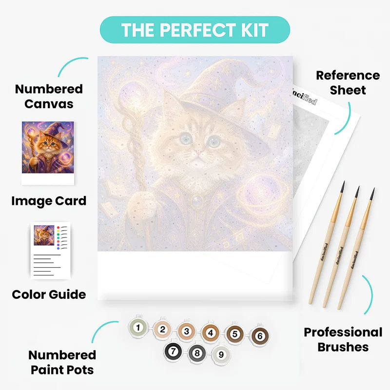 Wizard Pet - Custom Paint by Numbers Kit