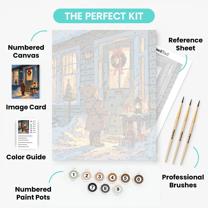 Christmas Eve Anticipation - Paint by Numbers Kit
