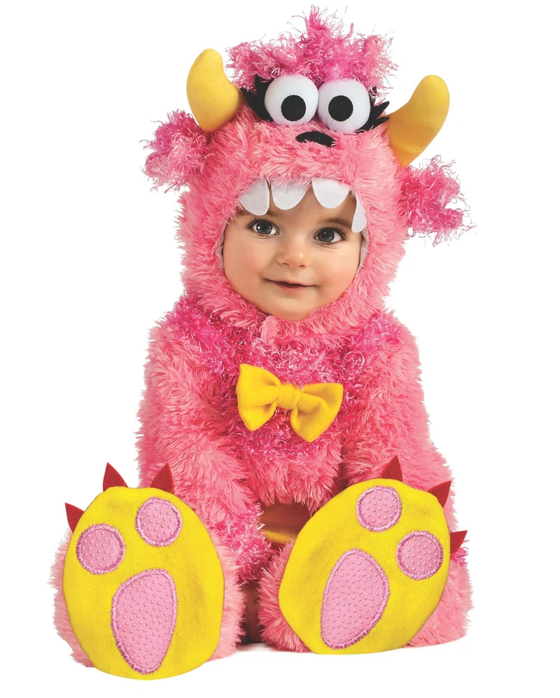 Süßes Pink Monster Babykostüm