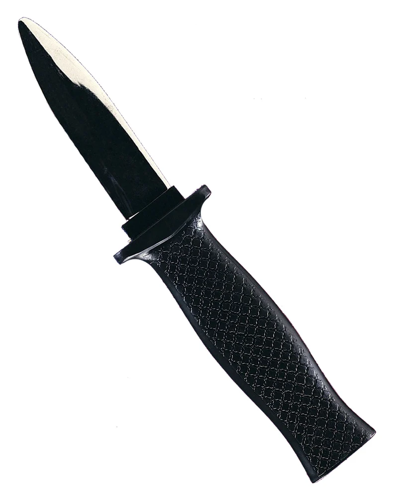 Schwarzes Springmesser Spielzeugwaffe