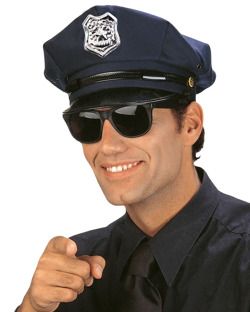 Blaue Polizei Mütze