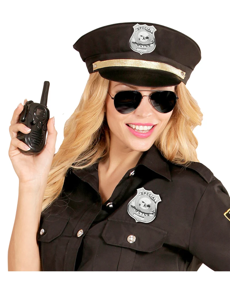 Glänzende Polizeimarke