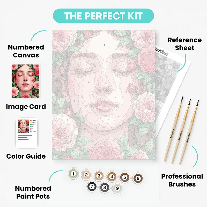 Floral Serenity - Paint by Numbers Kit