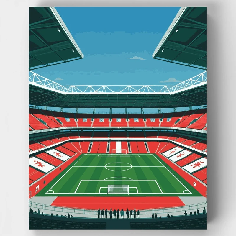 Football Stadium - Paint by Numbers Kit