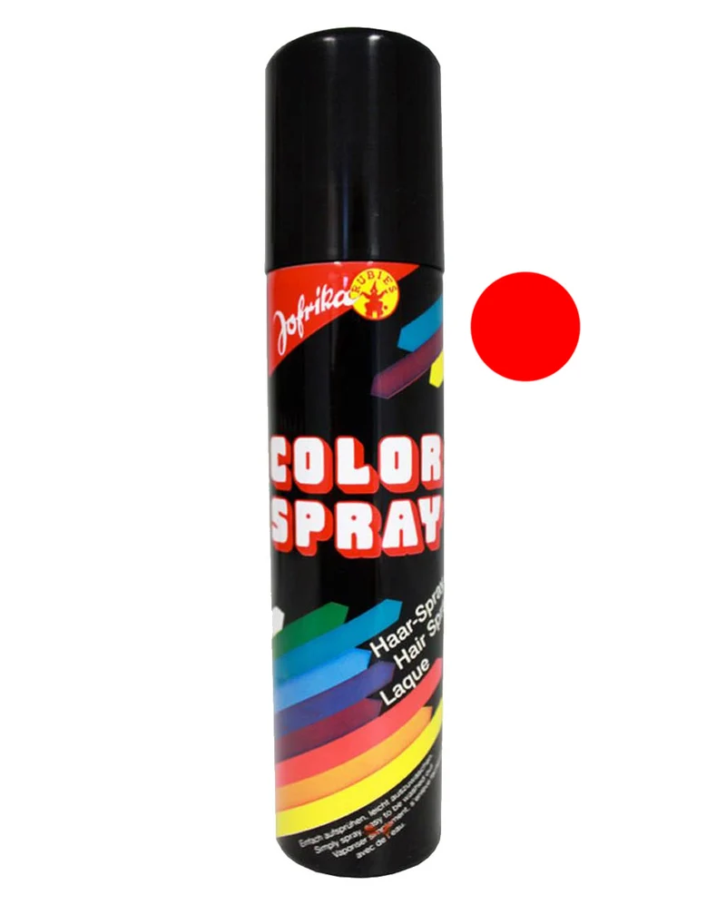 Farbiges Haarspray Rot