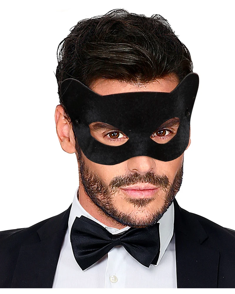 Schwarze Katzenaugen Maske