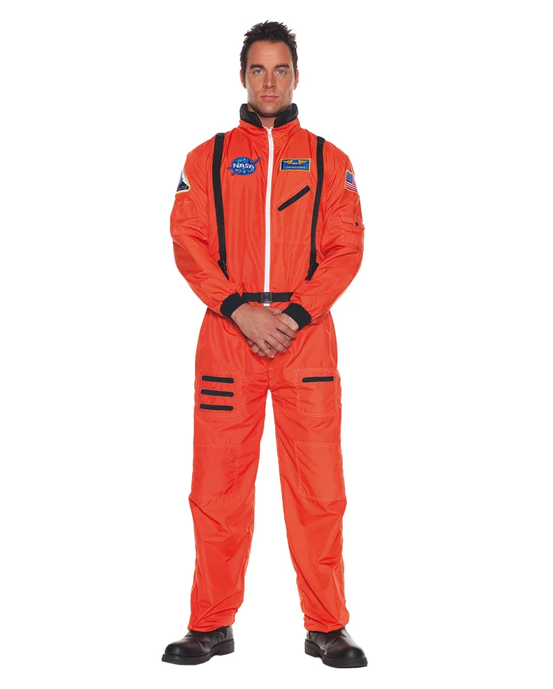 Oranger Raumfahrer Kostüm-Overall