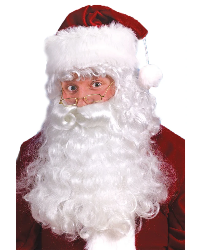 Weihnachtsmann Perücke & Bart Set dlx.