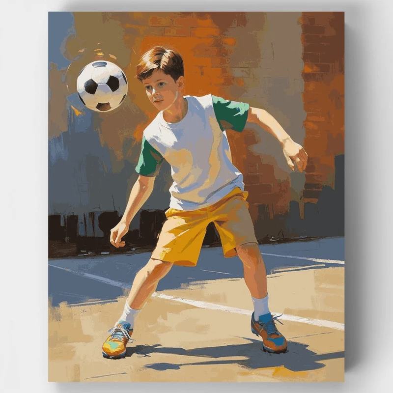 Soccer Kid - Paint by Numbers Kit