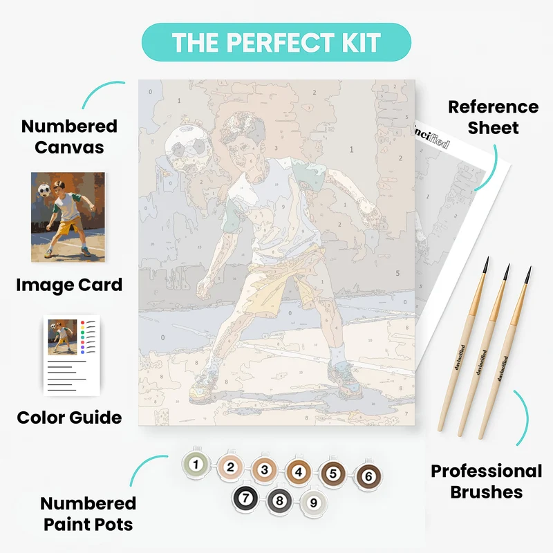 Soccer Kid - Paint by Numbers Kit