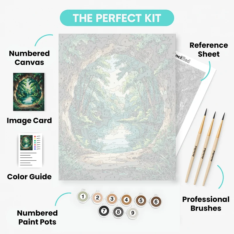 Secret Forest Portal - Paint by Numbers Kit