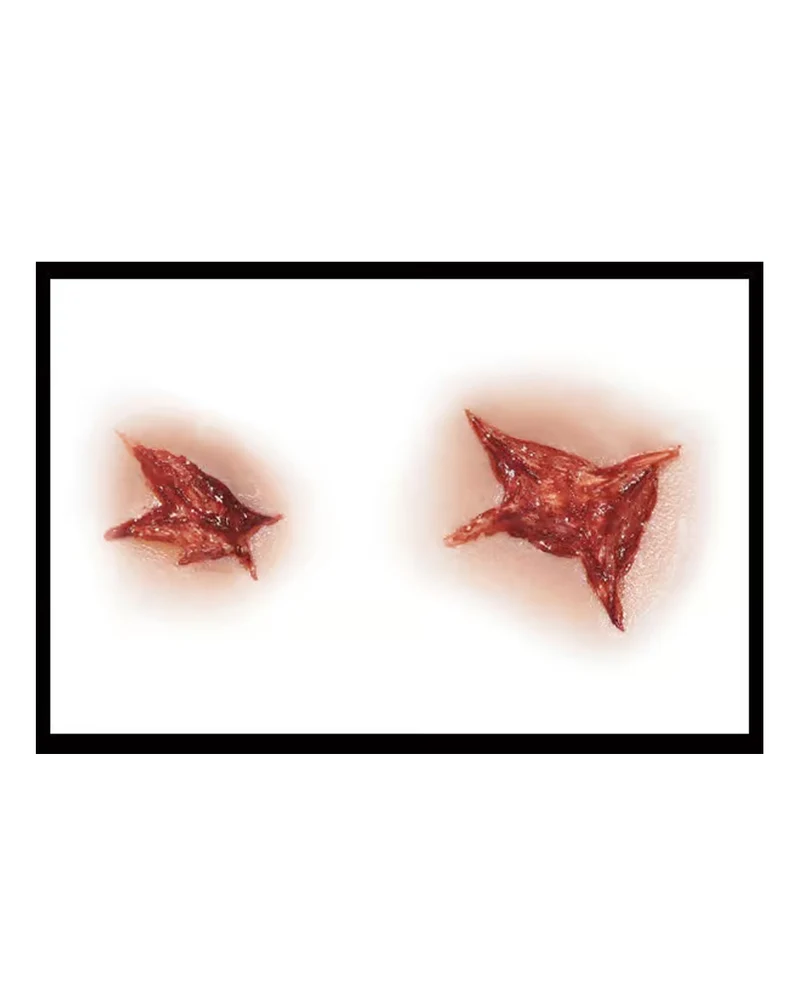 3D Tattoo Wunde Schuss- und Stichwunde