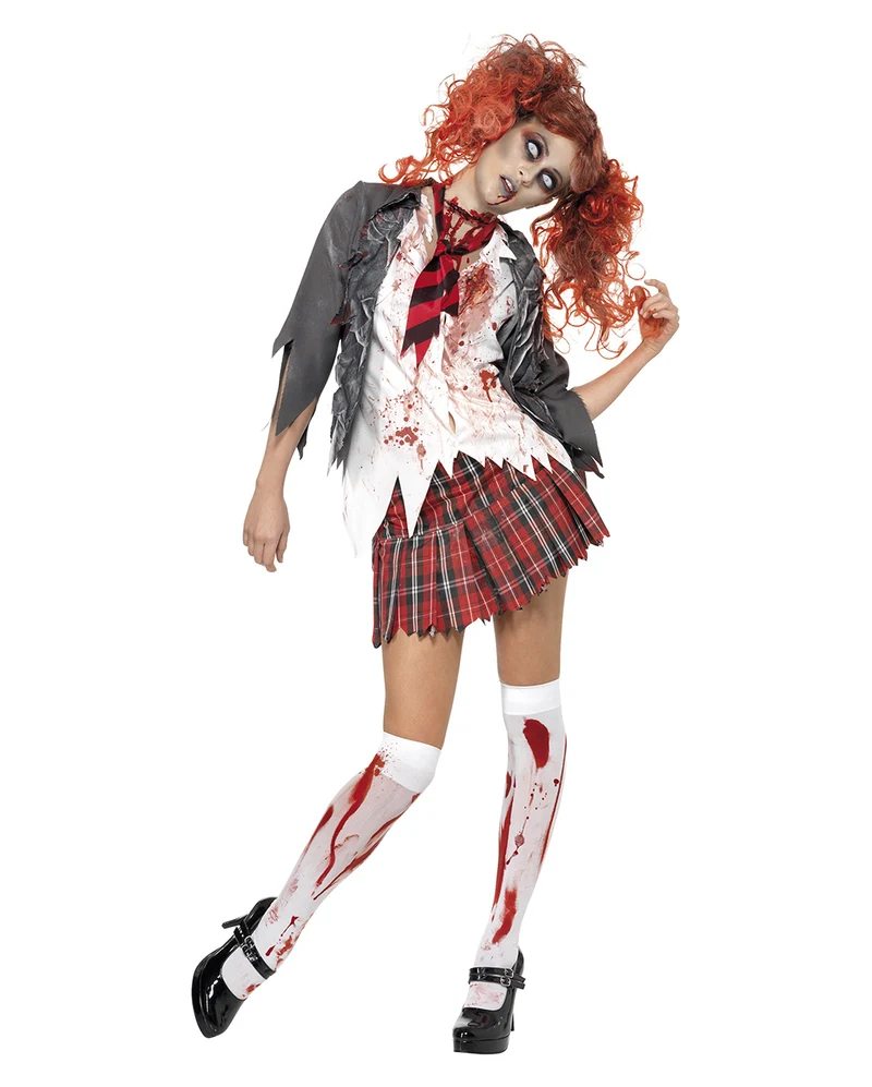Zombie Schoolgirl Kostüm