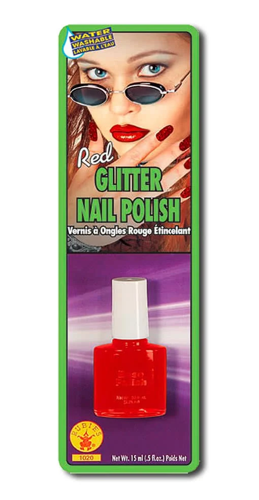 Glitter Nagellack rot