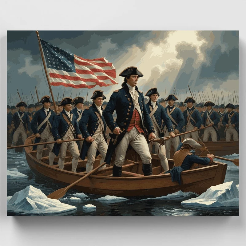 Washington Crossing the Delaware - Paint by Numbers Kit