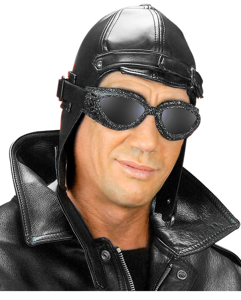 Fliegermütze Retrostyle aus Kunstleder