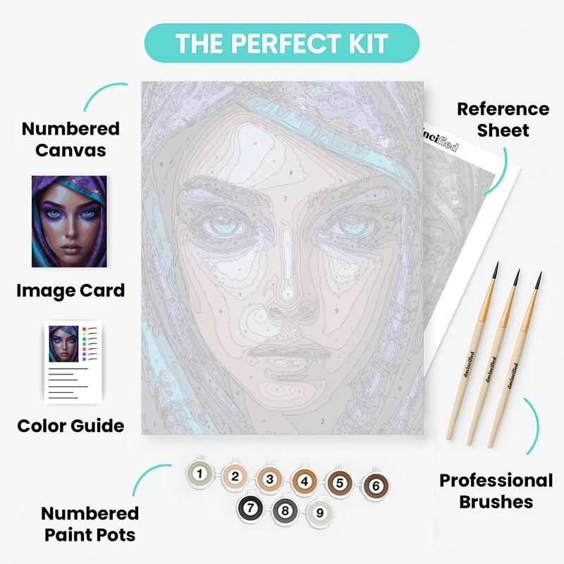 Mystical Gaze - Paint by Numbers Kit