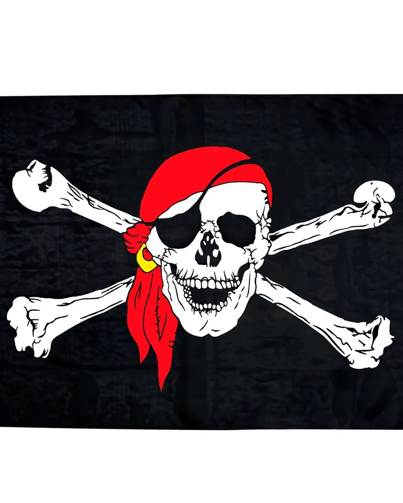 Piratenfahne mit Totenkopf 130x80 cm