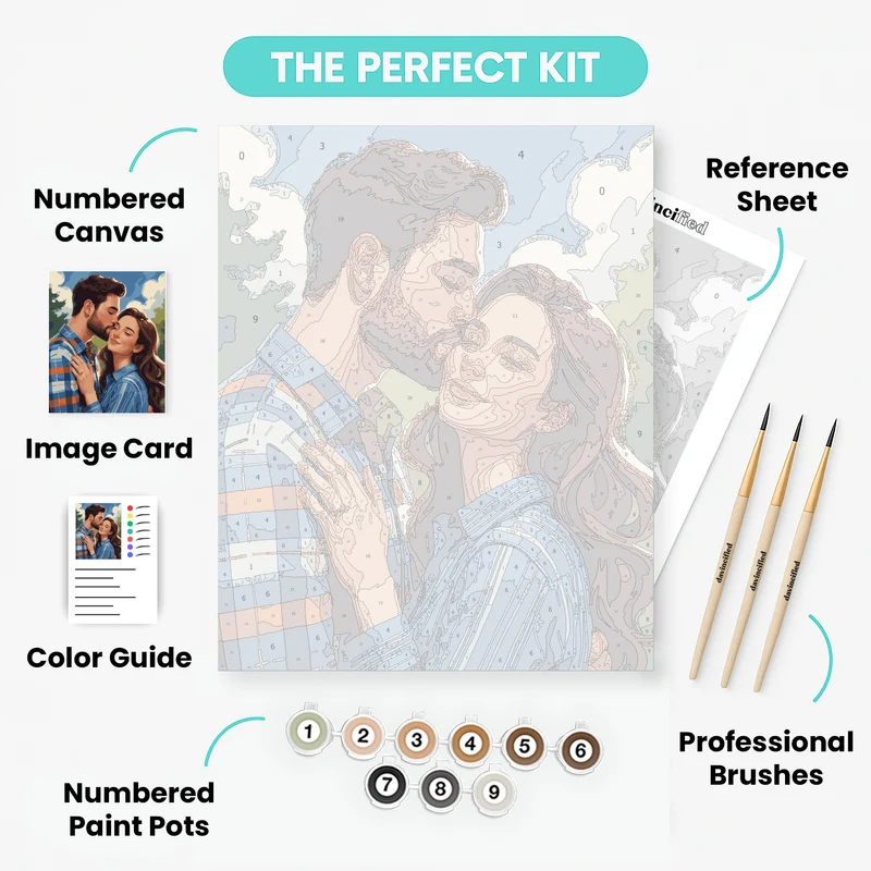 Tender Embrace - Paint by Numbers Kit