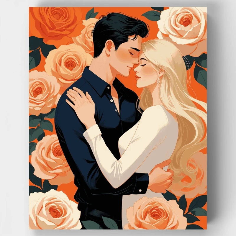 Romantic Embrace - Paint by Numbers Kit
