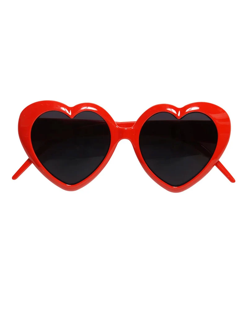 Rote Herz Sonnenbrille