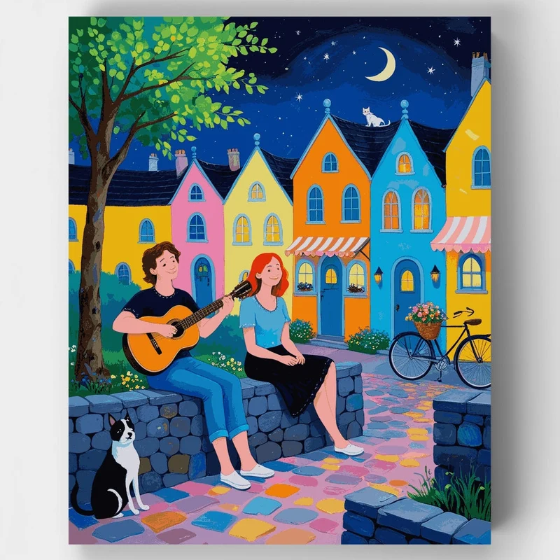 Moonlit Serenade - Paint by Numbers Kit