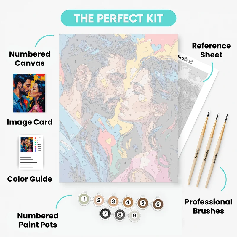 Passionate Embrace - Paint by Numbers Kit