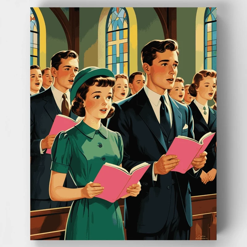 Church Choir - Paint by Numbers Kit