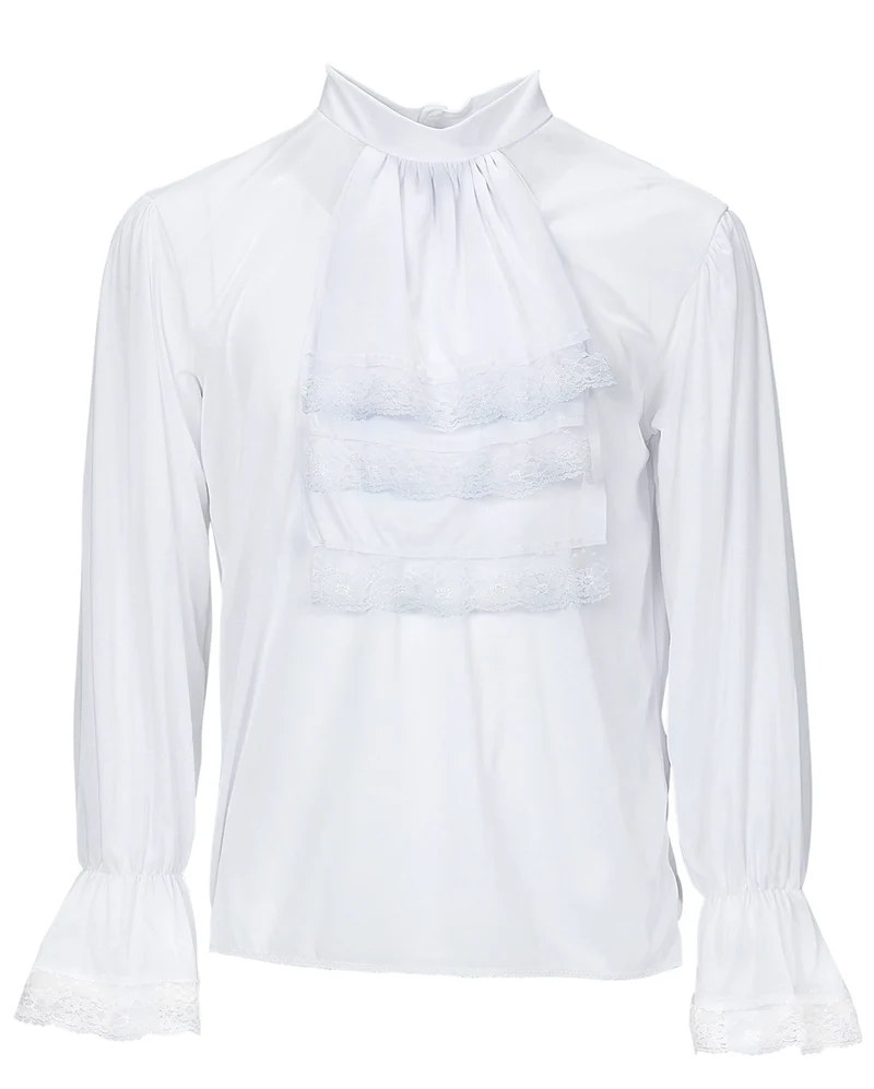 Rüschenhemd mit Jabot XL