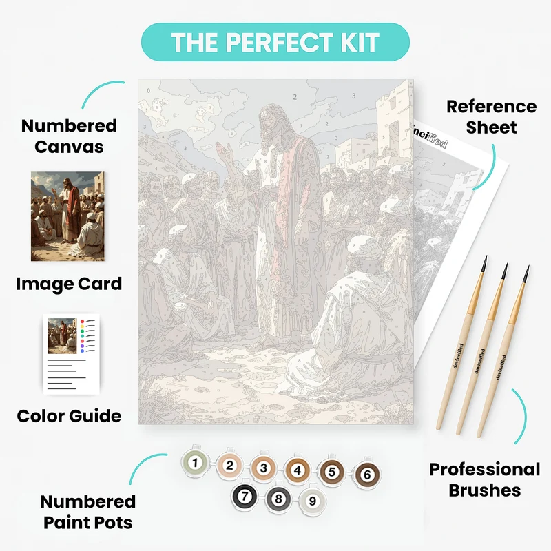 Jesus Teaching His Disciples - Paint by Numbers Kit