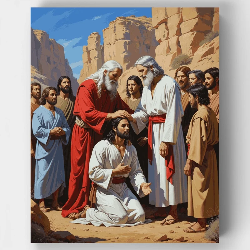 Biblical Blessing Ceremony - Paint by Numbers Kit