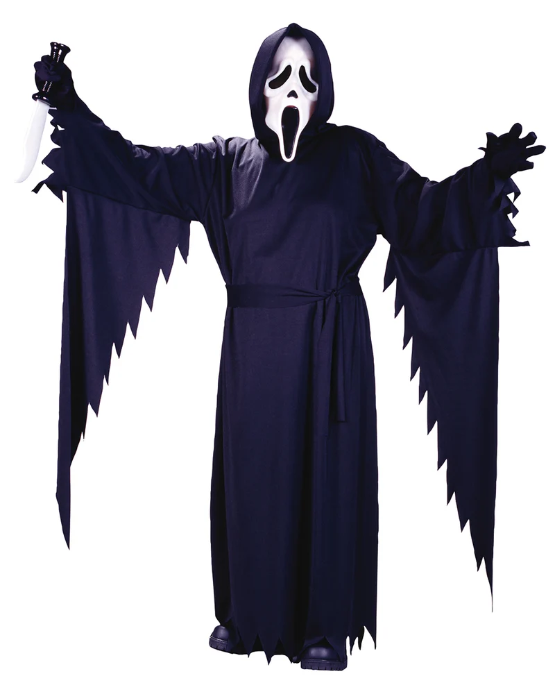 Scream Kostüm mit Maske für Jugendliche