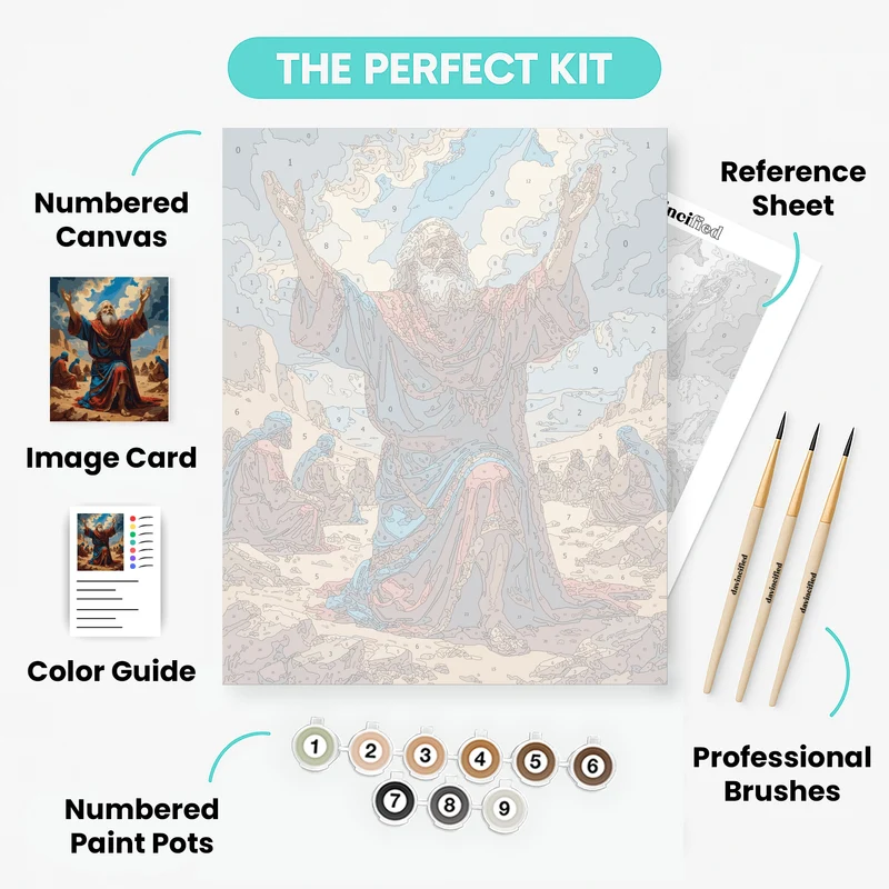 Biblical Prophet in Prayer - Paint by Numbers Kit