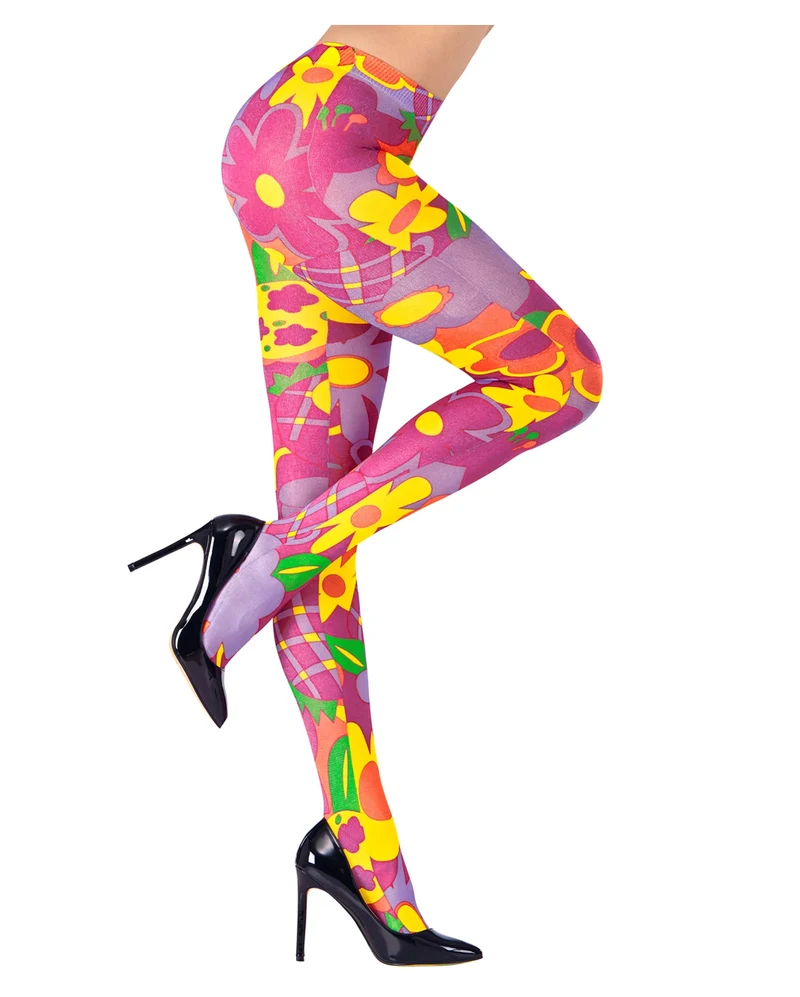 Bunte Hippie Strumpfhose