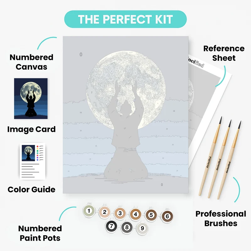 Moon Meditation - Paint by Numbers Kit