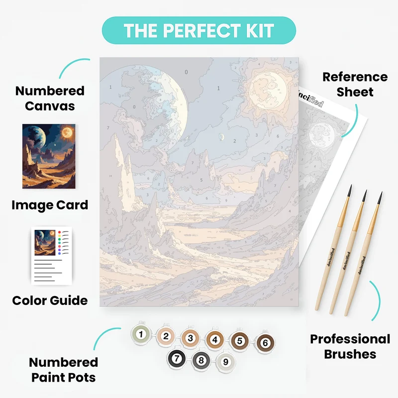 Exoplanet Landscape - Paint by Numbers Kit