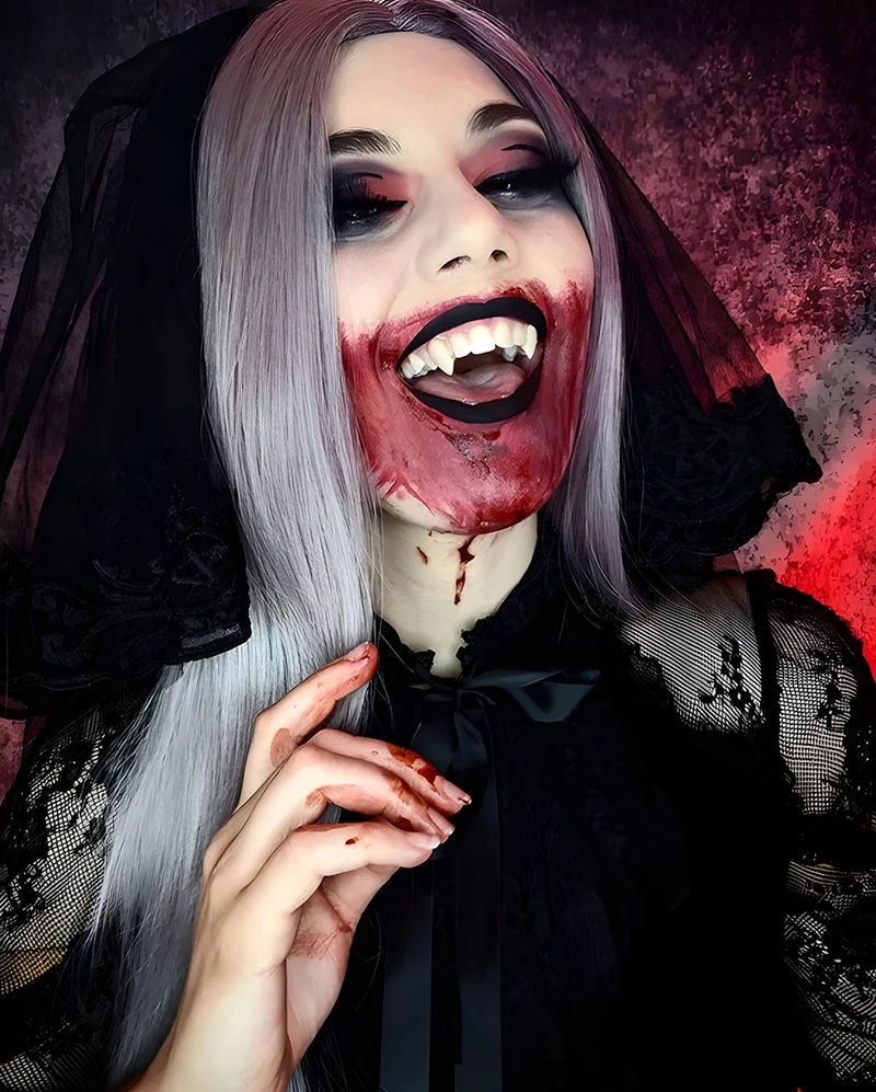 Scarecrow Vampir Eckzähne Small