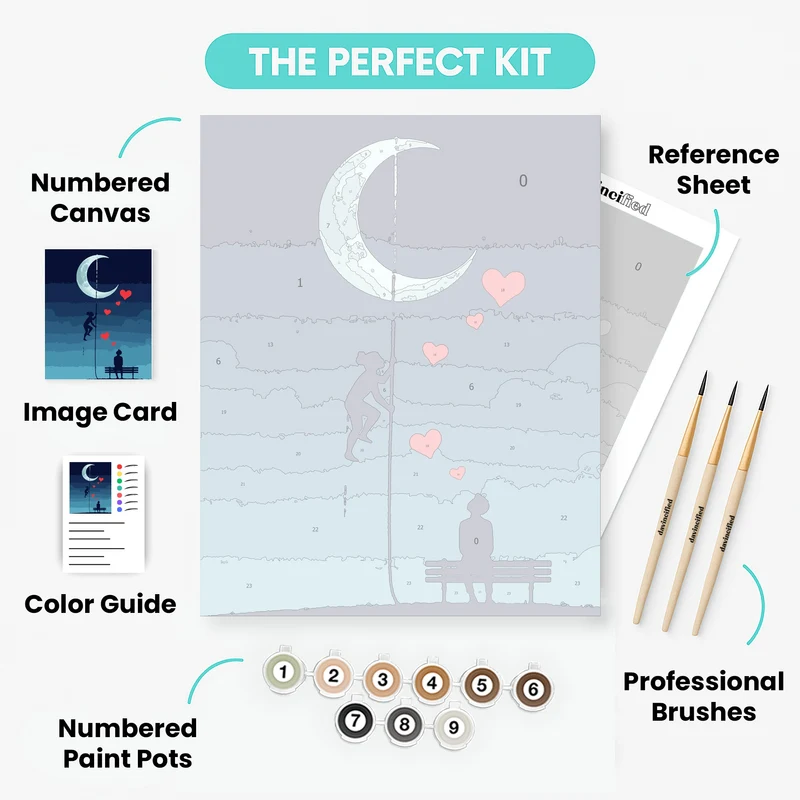 Moonlit Romance - Paint by Numbers Kit