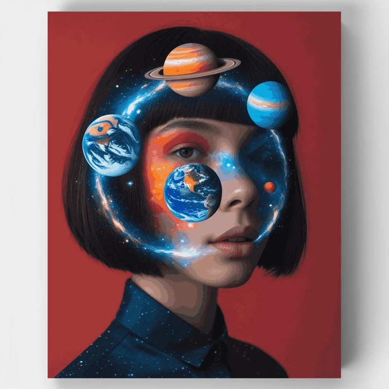 Cosmic Portrait - Paint by Numbers Kit