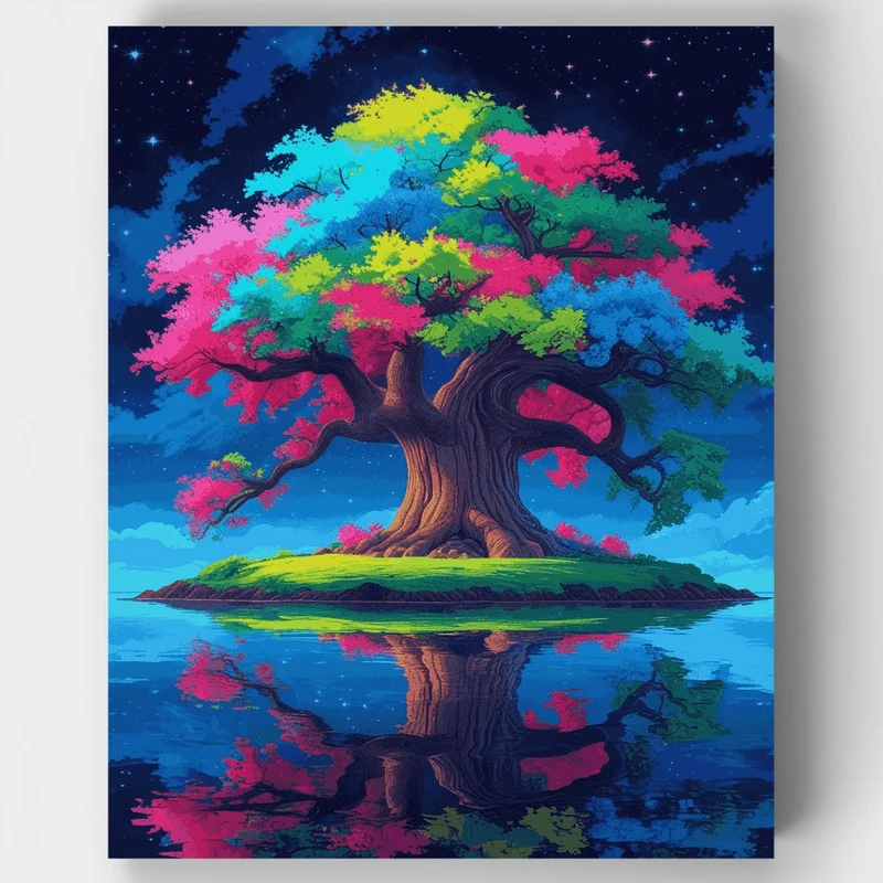 Cosmic Tree of Life - Paint by Numbers Kit