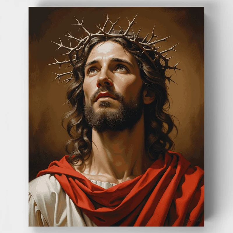 Crown of Thorns Portrait - Paint by Numbers Kit