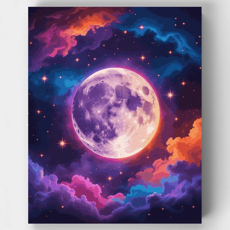 Cosmic Moon - Paint by Numbers Kit